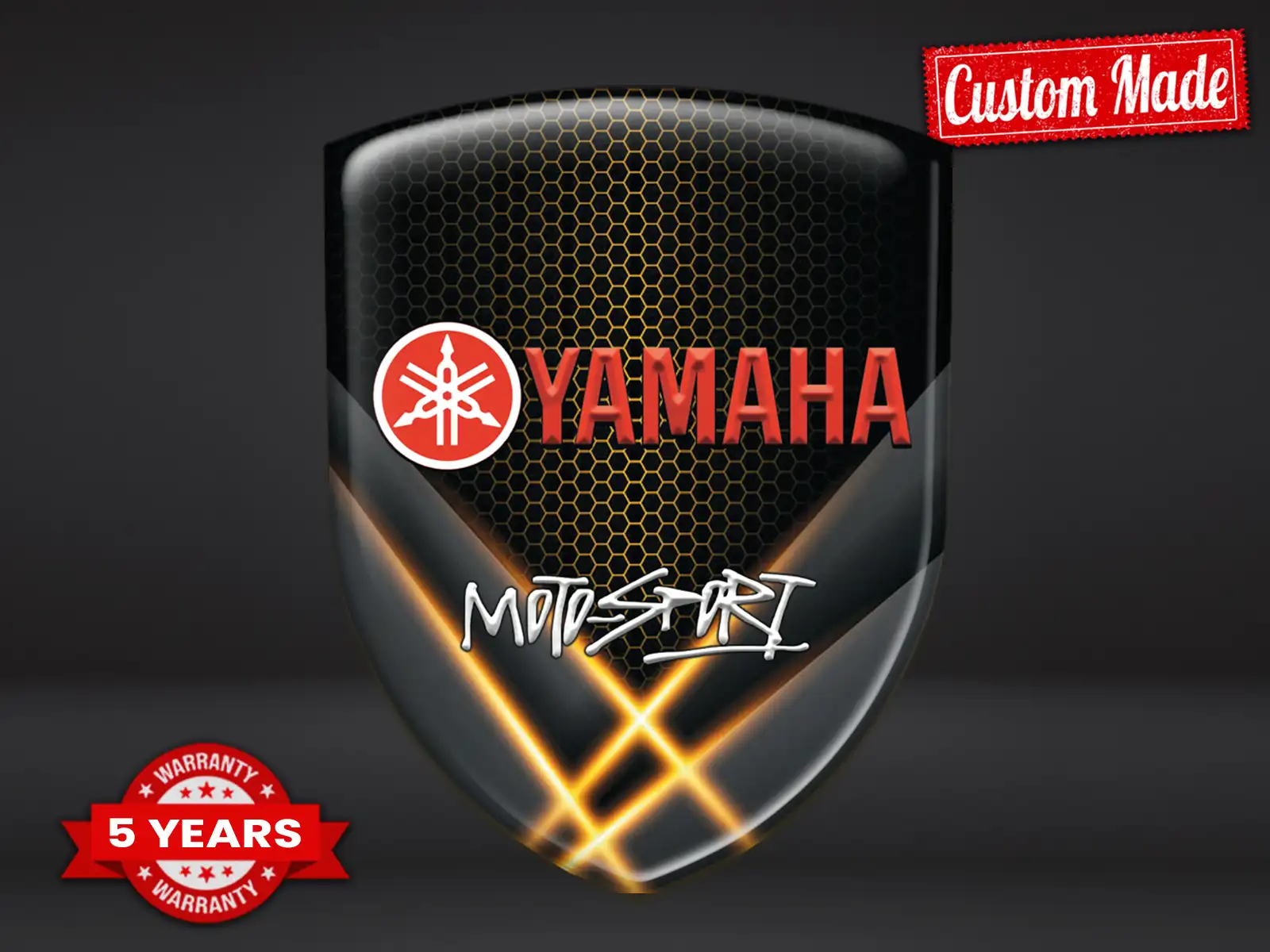 Yamaha Badges Bombés Finition Élégante Étiquettes Dôme 